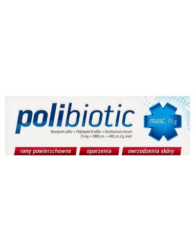 Polibiotic maść na rany oparzenia owrzodzenia 15 g