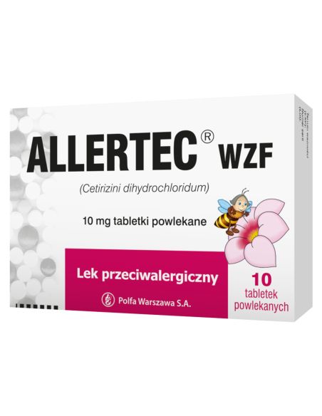 Allertec WZF 10 mg 10 tabletek
