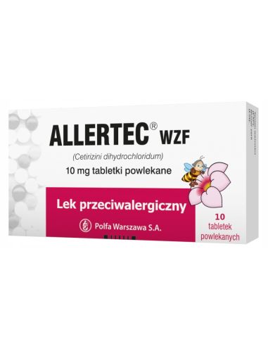 Allertec WZF 10 mg 10 tabletek