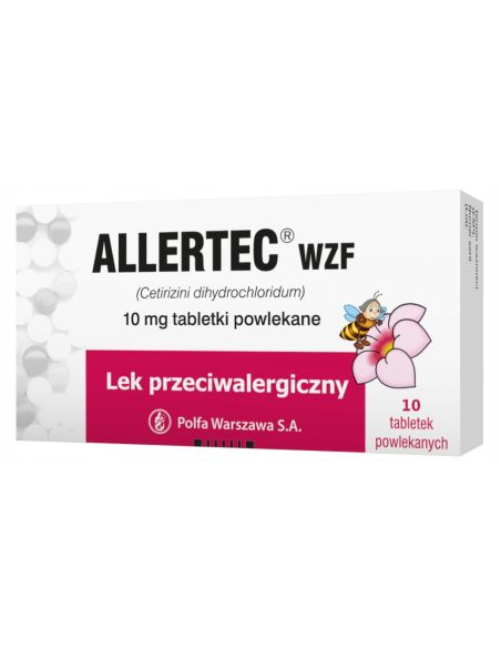 Allertec WZF 10 mg 10 tabletek
