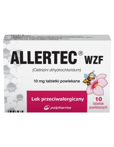 Allertec WZF 10 mg 10 tabletek