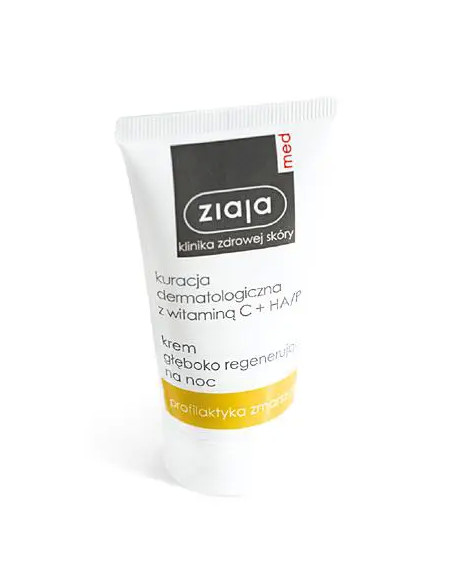 Ziaja Med Kuracja dermatologiczna z witaminą C krem głęboko regenerujący na noc 50 ml