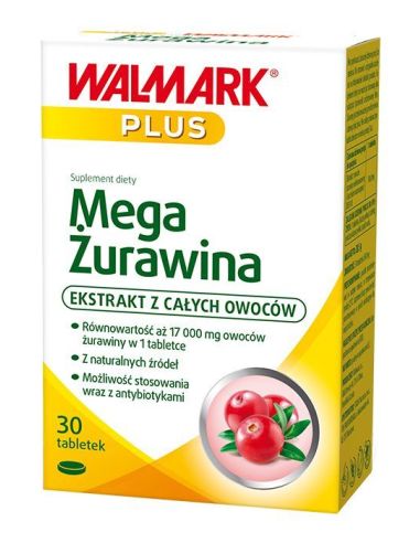 Mega Żurawina 30 tabletek WALMARK