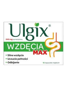 Ulgix Wzdęcia Max 15 kaps.