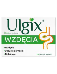 Ulgix wzdęcia 25 kapsułek