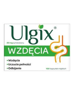 Ulgix Wzdęcia kaps. 80 mg 100szt.
