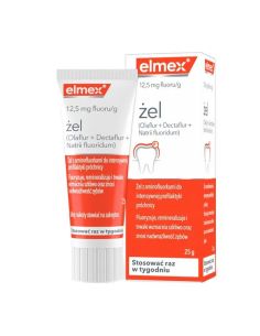 Elmex, 12,5 mg fluoru/g, żel, 25 g