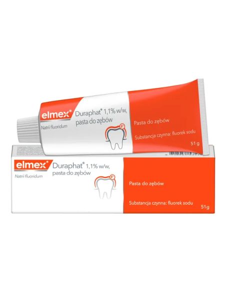 Elmex Duraphat, 1,1% w/w, pasta do zębów, 1 tuba 51 g