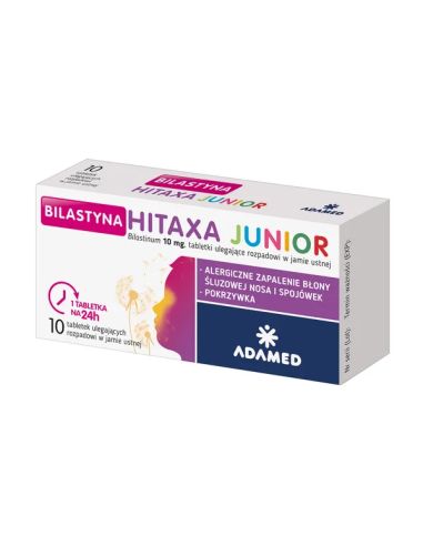 Bilastyna Hitaxa Junior, 10 mg, tabletki...