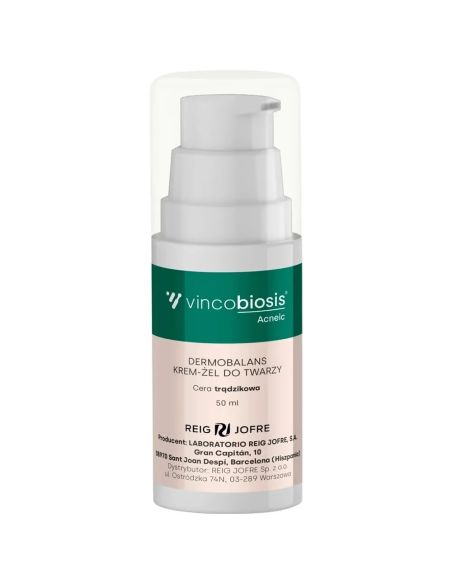 Vincobiosis Acneic Dermoblans, krem-żel do twarzy, cera trądzikowa, 50 ml