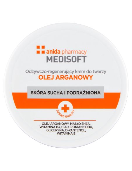 Anida MediSoft odżywczo-regenerujący krem do twarzy olej arganowy 100 ml
