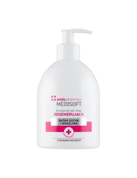 Anida Medisoft Emulsja do rąk i ciała z woskiem pszczelim - regenerująca 500 ml