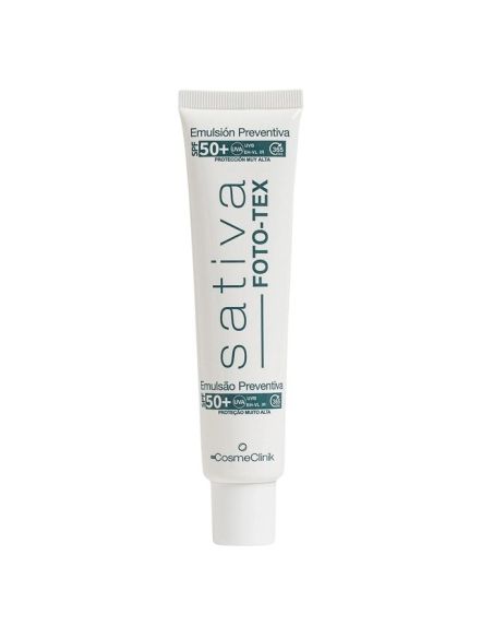 Sativa Foto-Tex emulsja przeciwsłoneczna SPF50+ do skóry wrażliwej i po zabiegach, 75 ml