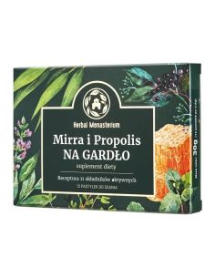 Herbal Monasterium Mirra i Propolis na gardło, bez cukru,...