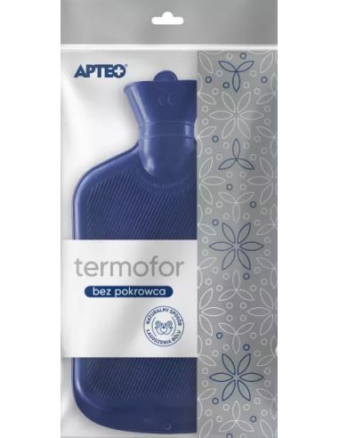 Termofor 2L gumowy bez pokrowca Apteo 1 sztuka
