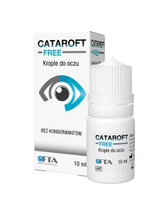 Cataroft Free, nawilżające krople do oczu, 10 ml