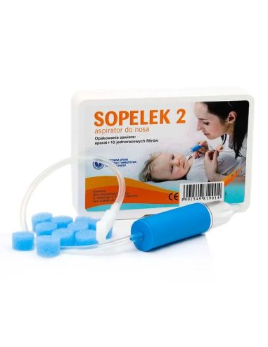 Sopelek 2, aspirator do nosa, od urodzenia +...