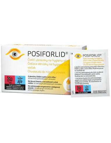 Posiforlid, chusteczki do higieny powiek, 20 sztuk