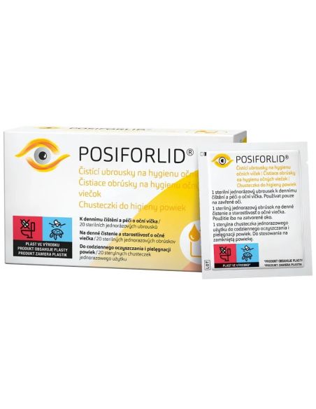 Posiforlid, chusteczki do higieny powiek, 20 sztuk