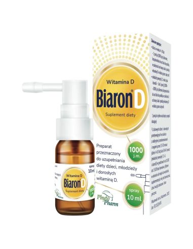 Biaron D, witamina D 1000 j.m., spray, od 4...