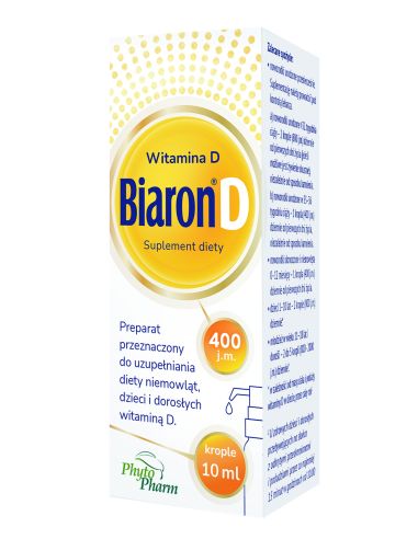 Biaron D, witamina D 400 j.m., krople, 10 ml