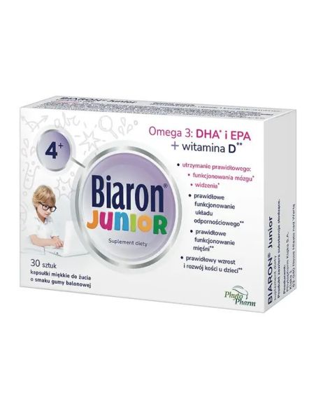 Biaron Junior, kapsułki miękkie do żucia, 30 szt.