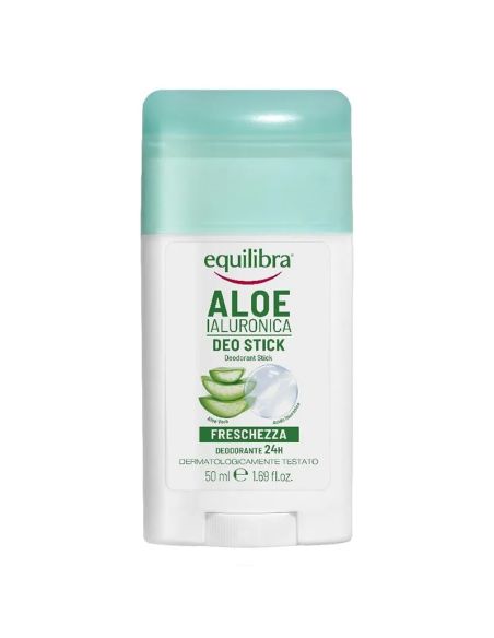Equilibra Aloe Ialuronica, aloesowy dezodorant w sztyfcie z kwasem hialuronowym, 50 ml