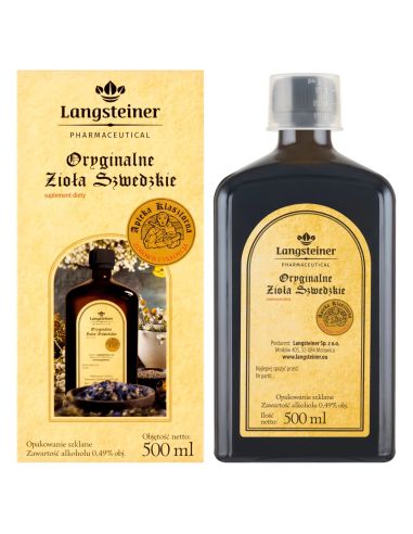 Langsteiner Oryginalne Zioła Szwedzkie, 500 ml