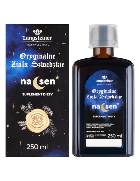 Langsteiner Oryginalne Zioła Szwedzkie Na sen, 250 ml