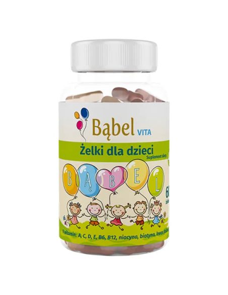 Bąbel Vita, żelki dla dzieci, od 4 roku życia, 60 sztuk