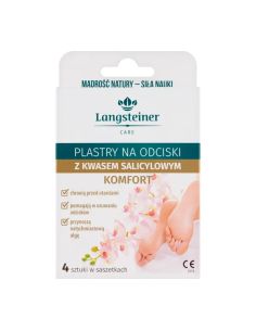 Plastry na odciski z kwasem salicylowym Komfort 4 sztuki
