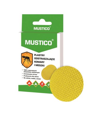Mustico, plastry odstraszające komary i meszki...