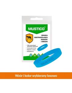 Mustico, opaska odstraszająca komary i meszki, 1 szt.