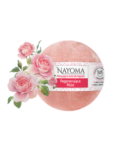 Nayoma Kula do kąpieli musująca regenerująca róża, 130 g