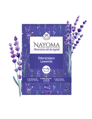 Nayoma sól do kąpieli Odprężająca Lawenda 80 g