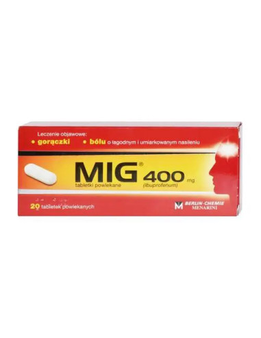 Mig 400 mg 20 tabl.