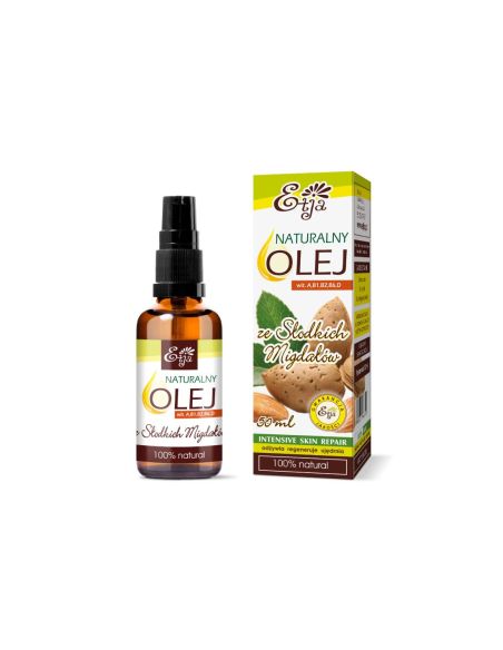 Etja, naturalny olej ze słodkich migdałów, 50 ml