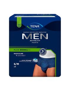 Tena Men Active Fit Pants, majtki chłonne, rozmiar S/M,...