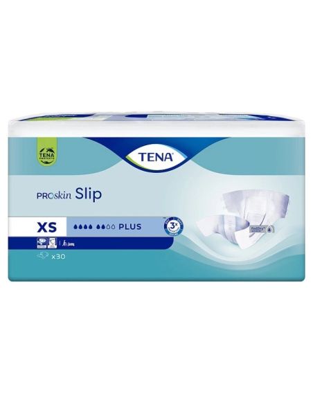 Tena Slip Proskin Plus pieluchomajtki rozmiar XS (49-74 cm), 30 szt.