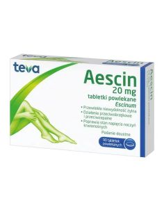 Aescin 20 mg, 90 tabletek powlekanych