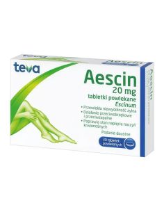 Aescin 20 mg, 30 tabletek powlekanych