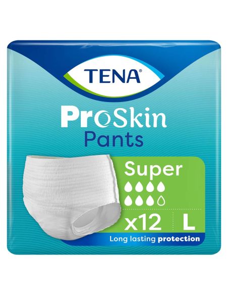 Tena Pants Proskin Super, majtki chłonne, rozmiar L, 100-135 cm, 12 sztuk