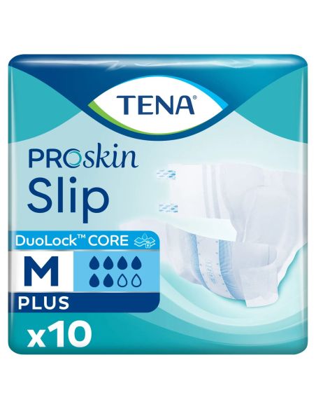 Tena Slip ProSkin Plus, pieluchomajtki, rozmiar M, 70-122 cm, 10 sztuk