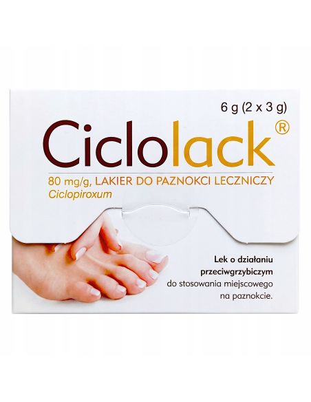 Ciclolack lakier do paznokci leczniczy 3 g 2 butelki