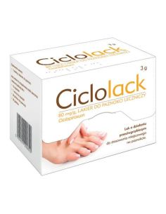 Ciclolack 80 mg/g lakier do paznokci 3 g