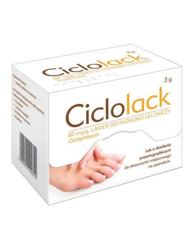 Ciclolack 80 mg/g lakier do paznokci 3 g