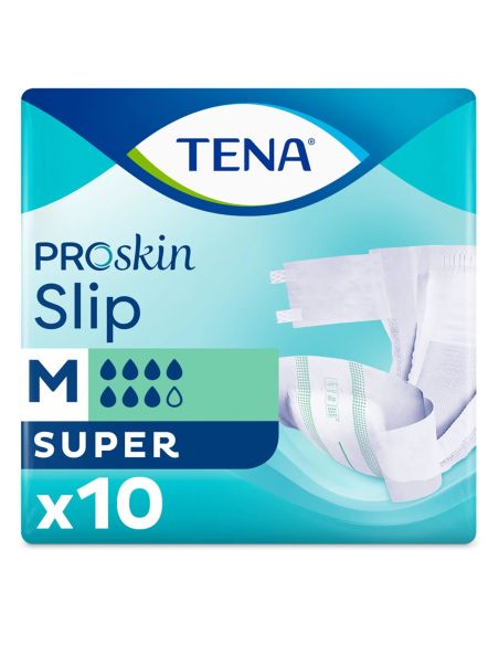 Tena Slip ProSkin Super, pieluchomajtki, rozmiar M, 73-122 cm, 10 sztuk