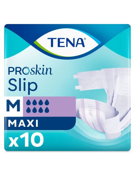 Tena Slip ProSkin Maxi, pieluchomajtki, rozmiar M, 73-122 cm, 10 sztuk