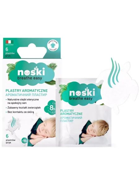 Noski, plastry aromatyczne dla dzieci, od 18 miesiąca, 6 sztuk