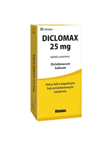 Diclomax 25 mg 20 tabletek powlekanych
